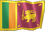 Animated waving flag of Sri Lanka symbolizing a warm welcome to tourists